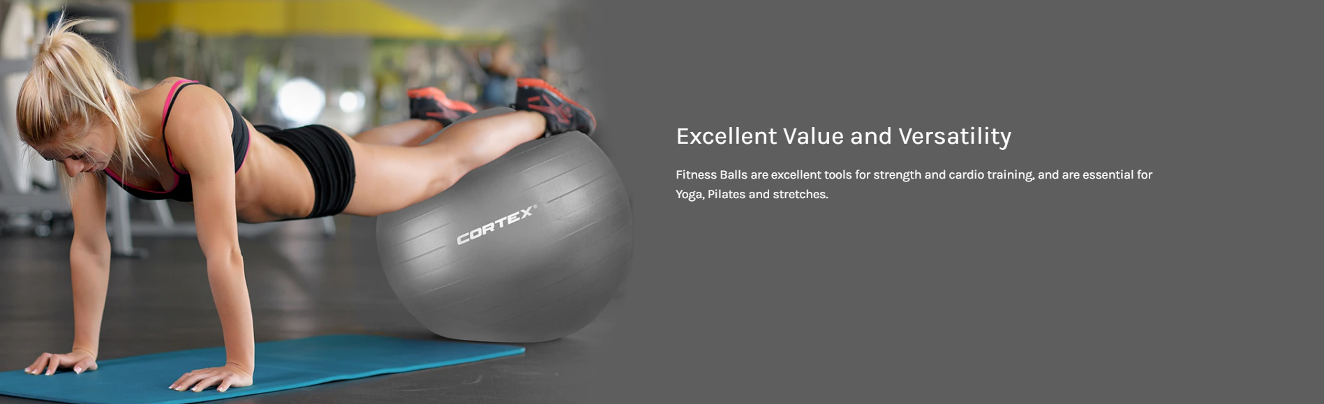 Cortex 75cm Grey Fitness Ball